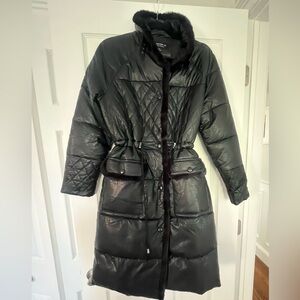 Luxurious Black Puffer Coat by Coalition LA